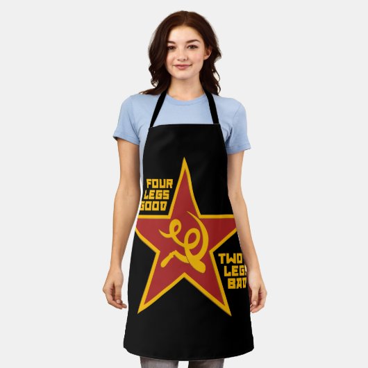 Four legs good エプロン (着用した状態)