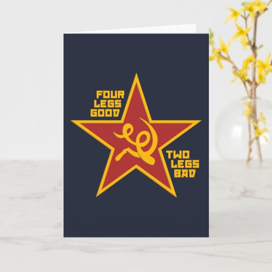 Four legs good カード (黄色い花)