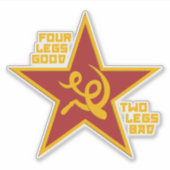 Four legs good シール (正面)