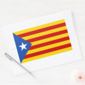 FOUR "L'Estelada Blava"カタロニア独立国旗 長方形シール (封筒)