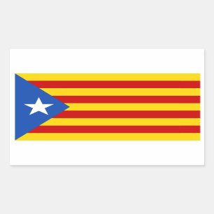 FOUR "L'Estelada Blava"カタロニア独立国旗 長方形シール
