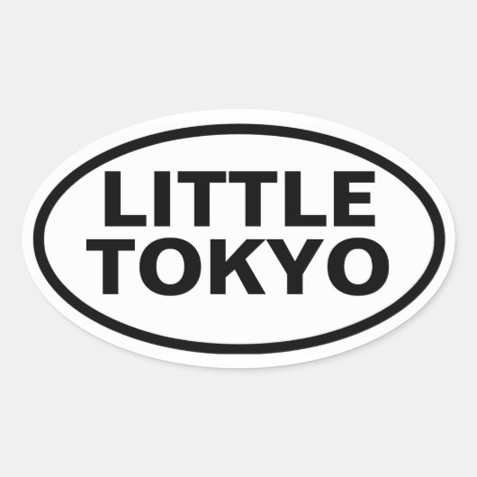 FOUR Little Tokyo 楕円形シール (正面)