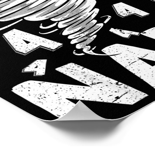 Four Nado Fournado 4th Birthday 4 Years Old  ポスター (角)