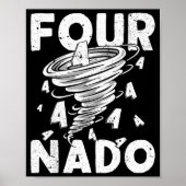 Four Nado Fournado 4th Birthday 4 Years Old  ポスター (正面)