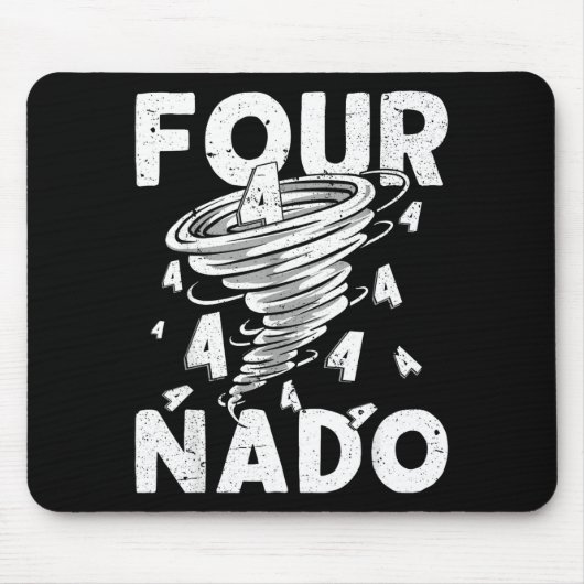 Four Nado Fournado 4th Birthday 4 Years Old  マウスパッド (正面)