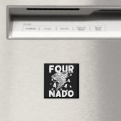 Four Nado Fournado 4th Birthday 4 Years Old  マグネット (インサイチュ (食洗機))