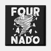 Four Nado Fournado 4th Birthday 4 Years Old  マグネット (正面)