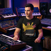 Four Oscillators, Zero Restraint – Pop-Art Synth  Tシャツ