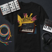 Four Oscillators, Zero Restraint – Pop-Art Synth  Tシャツ