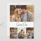 Four photo 2-sided wedding セーブザデート (正面)