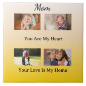 Four Photo Layout – Cream & Gold Tribute タイル (正面)