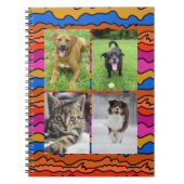 Four Photo Templates Abstract Art School ノートブック (正面)