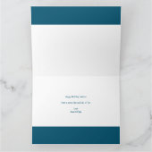 FOUR Photoletters Pink Girls 4th Birthday Card カード (内部)