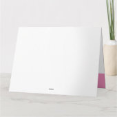 FOUR Photoletters Pink Girls 4th Birthday Card カード (裏面)