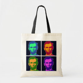 Four Pop Art Abraham Lincolns トートバッグ
