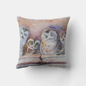 Four reading owls クッション (裏面)