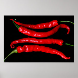 Four Red Chilies wapcn ポスター