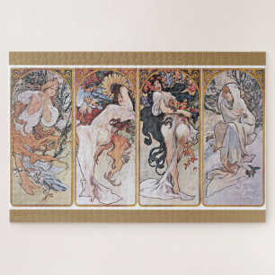 Four Seasons, Alphonse Mucha ジグソーパズル