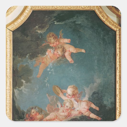 Four Seasons in the Salle du Conseil – 冬 スクエアシール (正面)