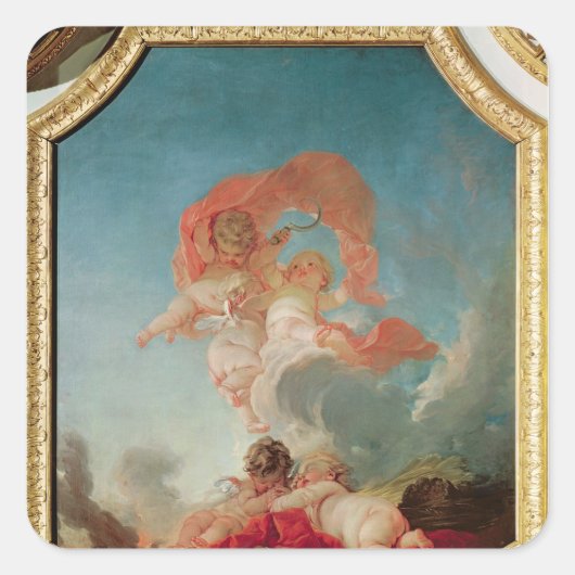 Four Seasons in the Salle du Conseil – 夏 スクエアシール (正面)