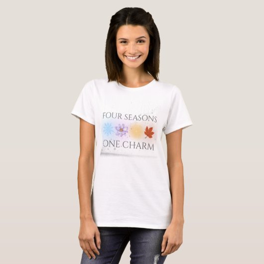 Four Seasons One Charm – Feminine Art Tシャツ (正面フル)