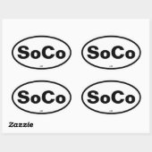 FOUR SoCo Ovalスタンプ 楕円形シール (シート)