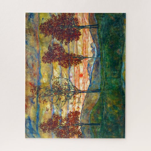 Four Trees | Egon Schiele | ジグソーパズル (縦)