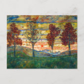 Four Trees | Egon Schiele | ポストカード (正面)
