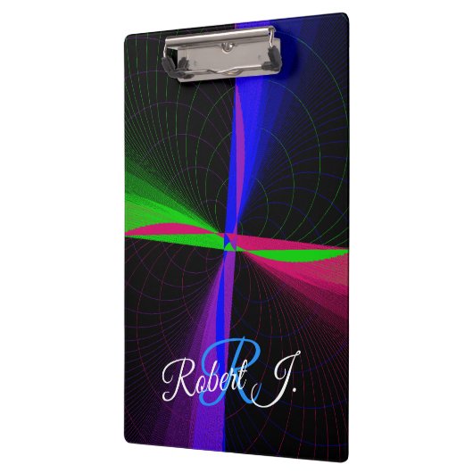 Four-Way Geometric Wave Clipboard クリップボード (左)