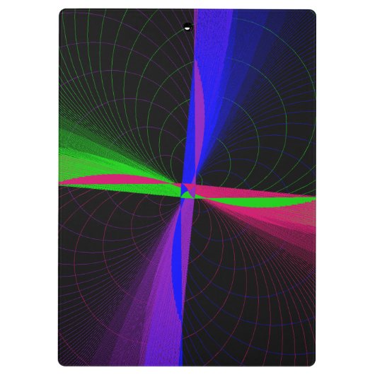 Four-Way Geometric Wave Clipboard クリップボード (裏面)