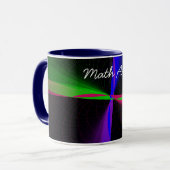 Four-Way Geometric Wave Coffee Mug マグカップ (正面左)