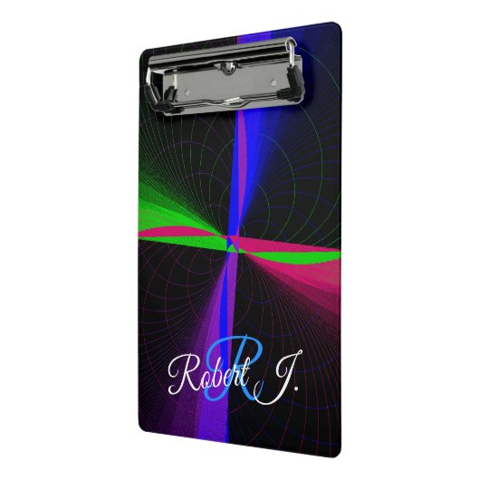 Four-Way Geometric Wave Mini Clipboard ミニクリップボード (アングル2)