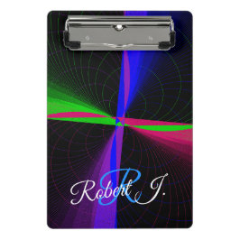 Four-Way Geometric Wave Mini Clipboard ミニクリップボード