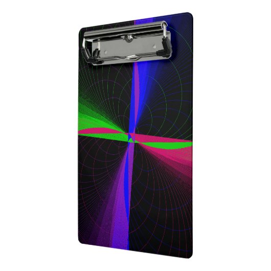 Four-Way Geometric Wave Mini Clipboard ミニクリップボード (アングル2)