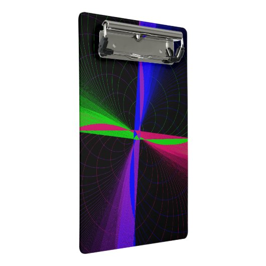 Four-Way Geometric Wave Mini Clipboard ミニクリップボード (アングル)
