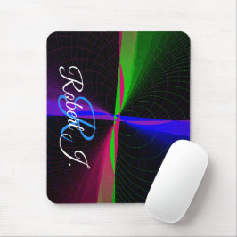 Four-Way Geometric Wave Mouse Pad マウスパッド