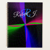 Four-Way Geometric Wave Spiral Planner プランナー手帳 (正面)