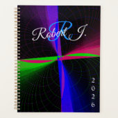 Four-Way Geometric Wave Spiral Planner プランナー手帳 (正面)