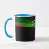 Four-Way Wave Geometric Coffee Mug マグカップ (左)