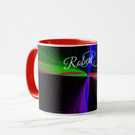Four-Way Wave Geometric Coffee Mug マグカップ