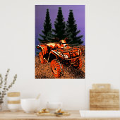 Four Wheeler Print ポスター (キッチン)