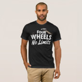 Four Wheels, No Limits Tシャツ (正面フル)