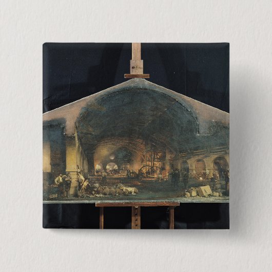 Fourchambaultの炉のインテリア 缶バッジ (正面)