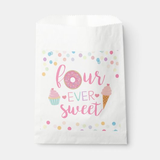 Fourever Sweet Birthday Favor Bags フェイバーバッグ (正面)