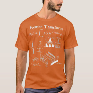 Fourier Transform Wave Signal Analysis Vintage Mat Tシャツ