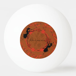 fourmi，肯定，前向きフレーズinspirante 卓球ボール