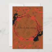 fourmi, affirmation positive ,phrase inspirante 招待状 (正面)