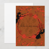 fourmi, affirmation positive ,phrase inspirante 招待状 (正面/裏面)