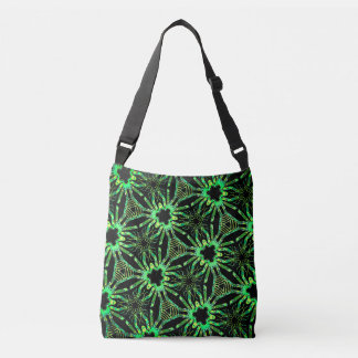 Fourre-tout bandoulière Jimette Design vert noir クロスボディバッグ