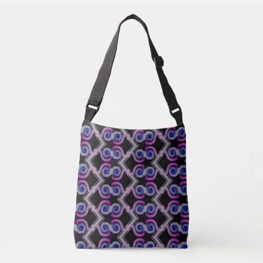 Fourre-tout bandoulière Jimette Design zigzag クロスボディバッグ (正面)